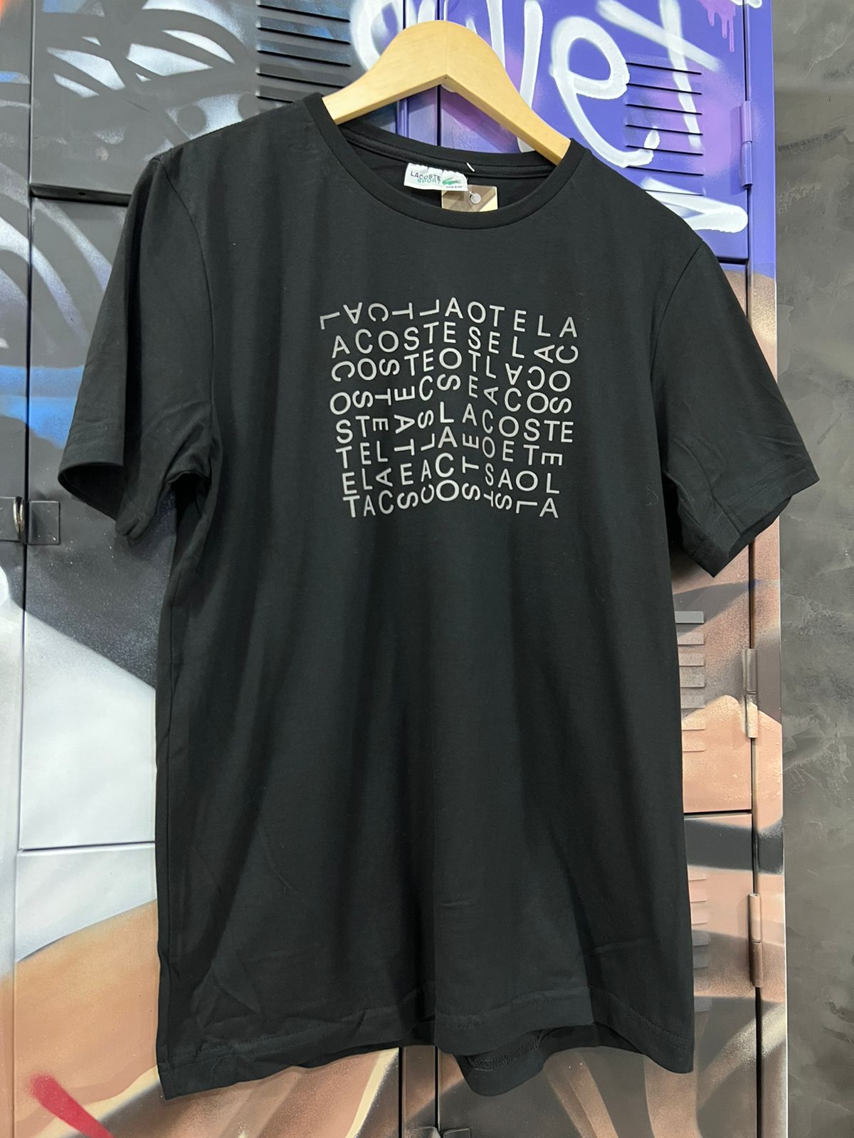 Camiseta Algodão Lacoste Preto