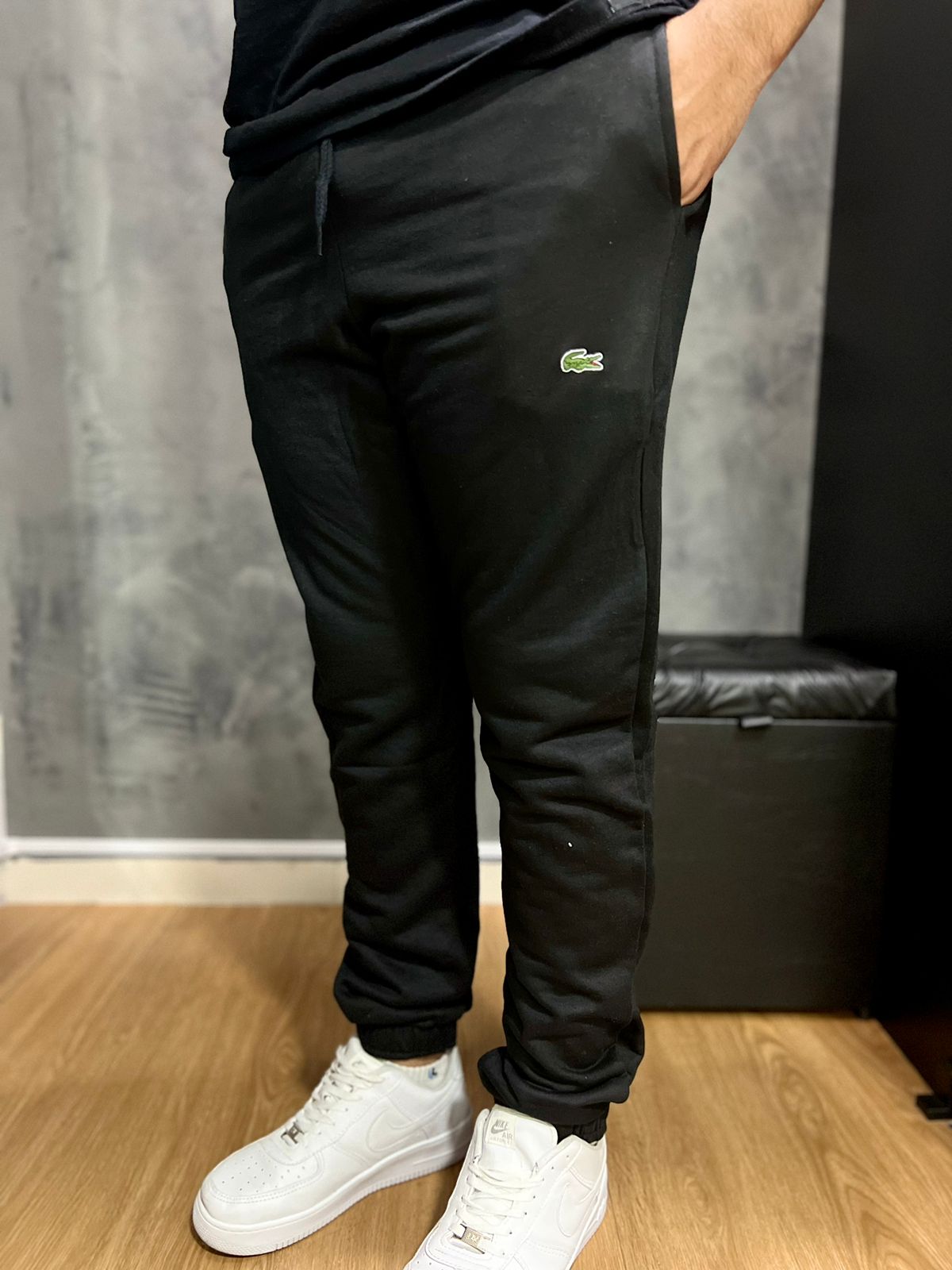 Calça Moletom Lacoste Preto