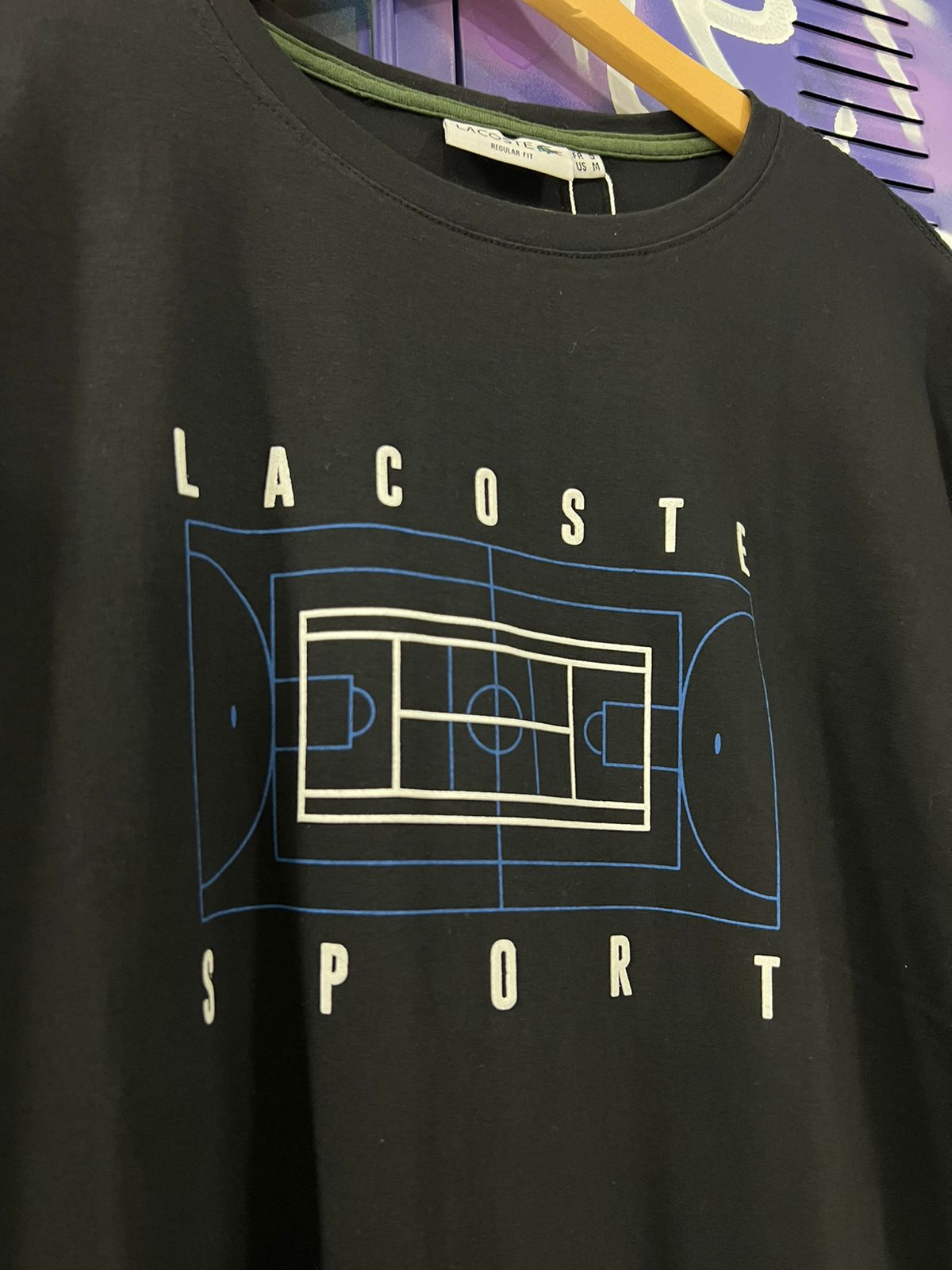 Camiseta Algodão Lacoste Preto