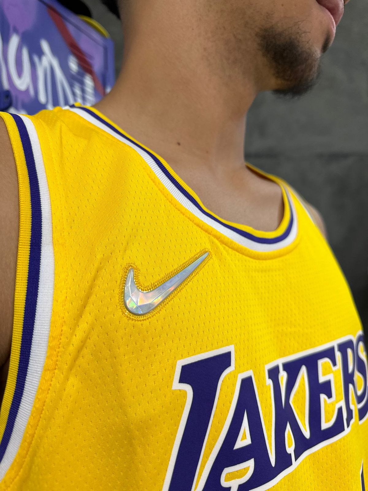 Regata NBA Lakers Nike Amarelo