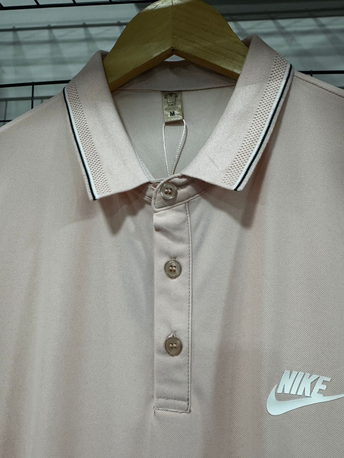 Camisa Gola polo poliamida Nike Rosa