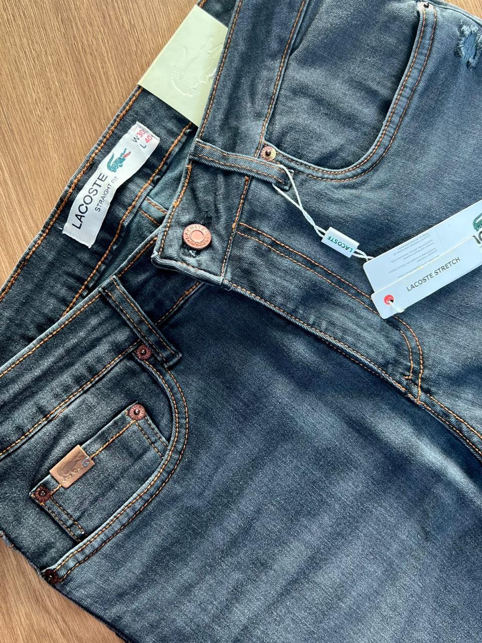 Calça jeans Lacoste Cinza