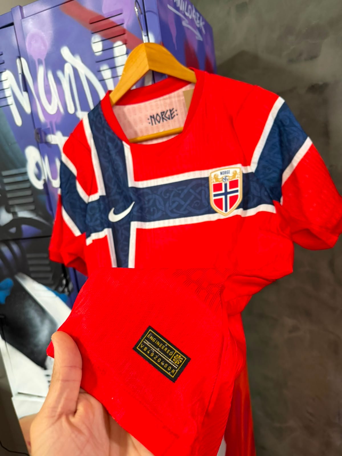 Modelo Jogador Noruega Nike I 2026/27 Nike Vermelha