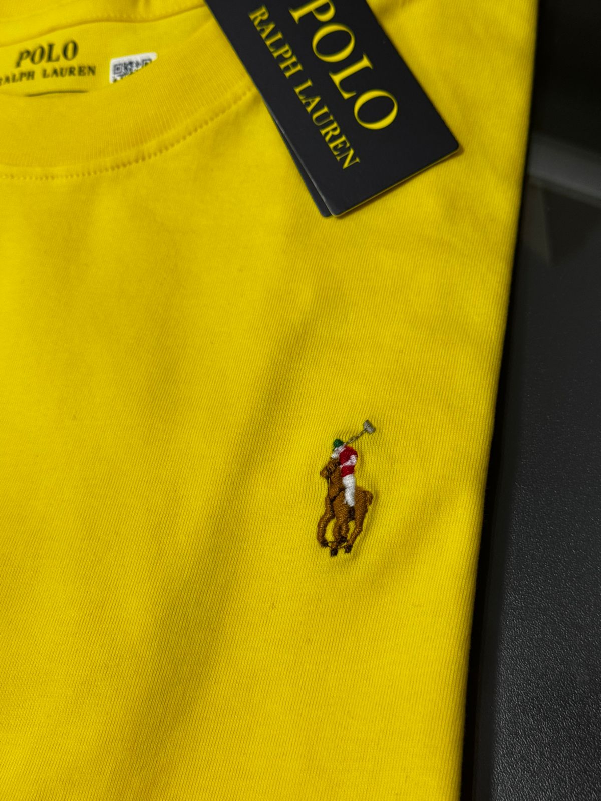 Camiseta Seda Pima Polo Amarelo