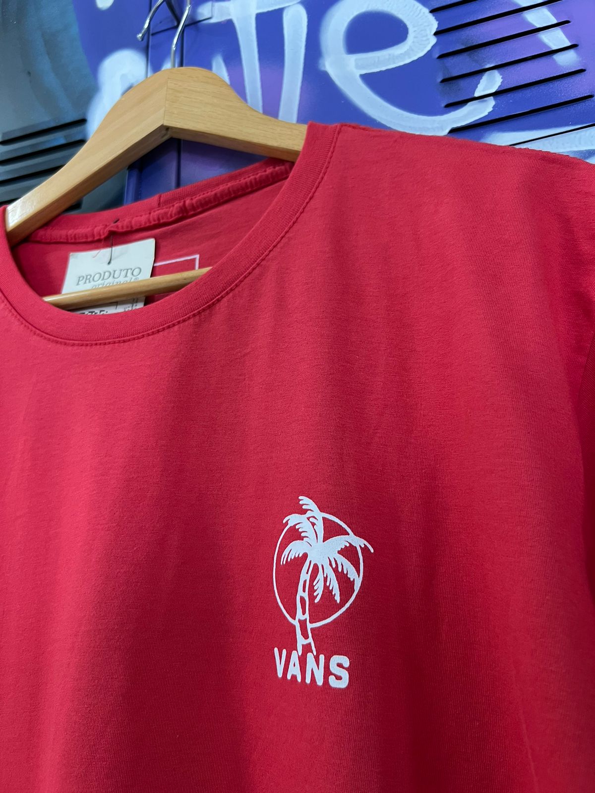 Camiseta Vans Vermelha