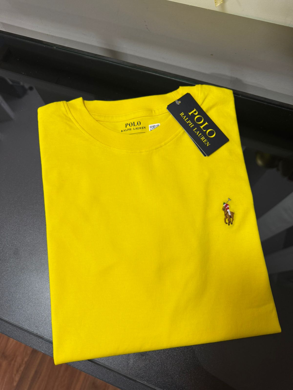 Camiseta Seda Pima Polo Amarelo