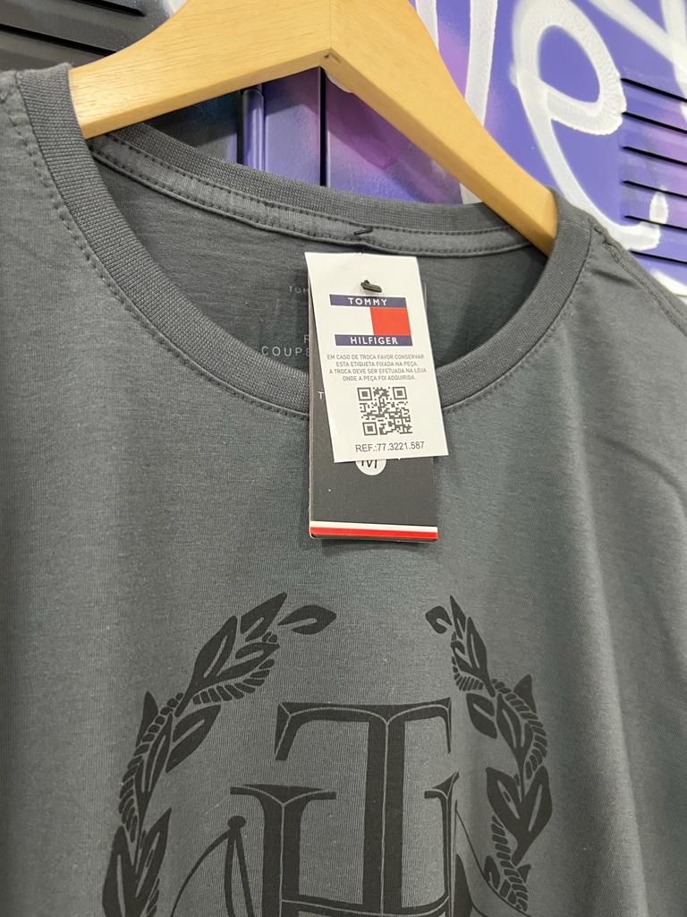 Camiseta Tommy Cinza