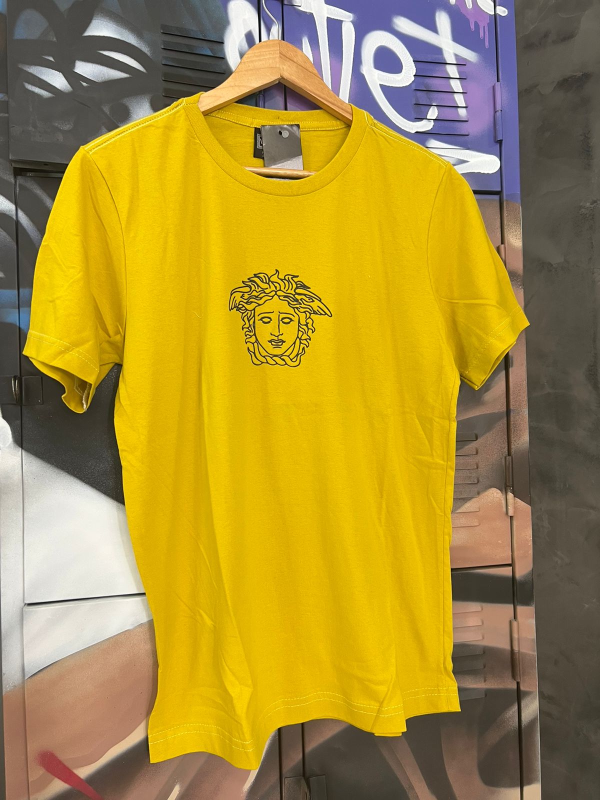 Camiseta Algodão Versace Amarelo
