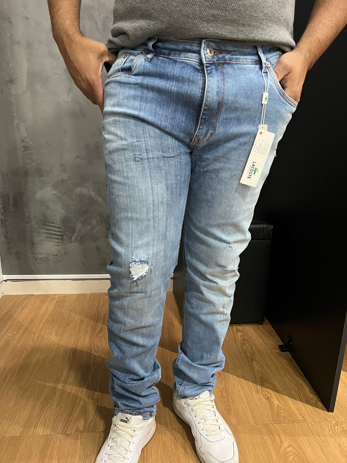 Calça Jeans Lacoste Azul