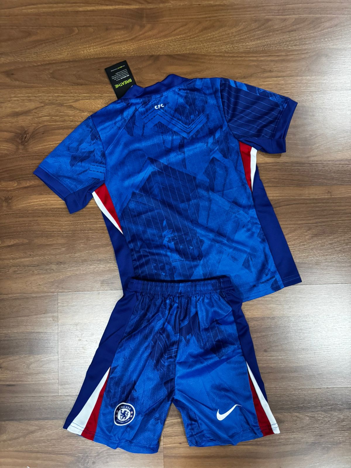 Conjunto Infantil Chelsea I 25 Nike Azul