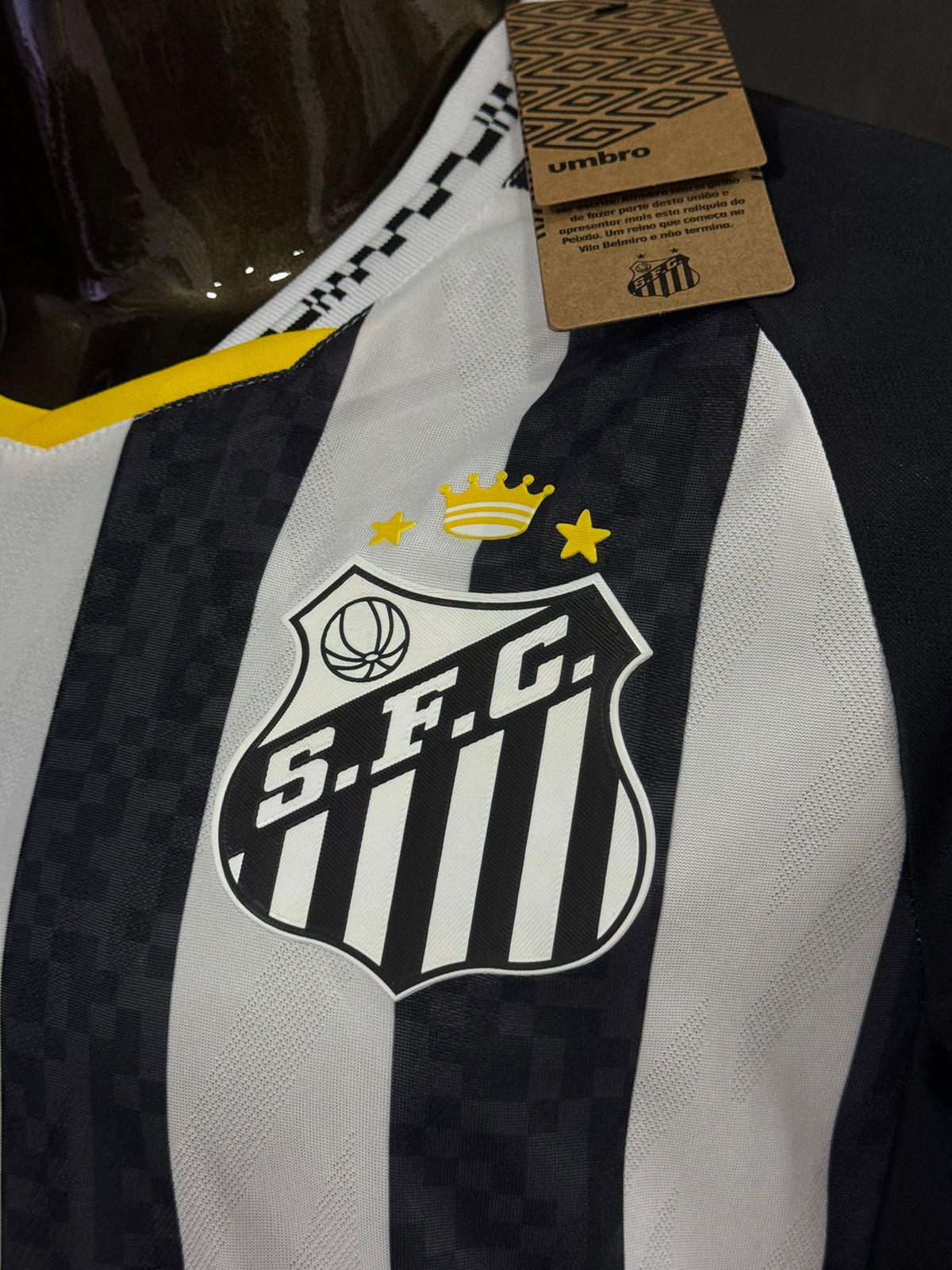 Modelo Jogador Santos II 2025/26 Umbro Preto