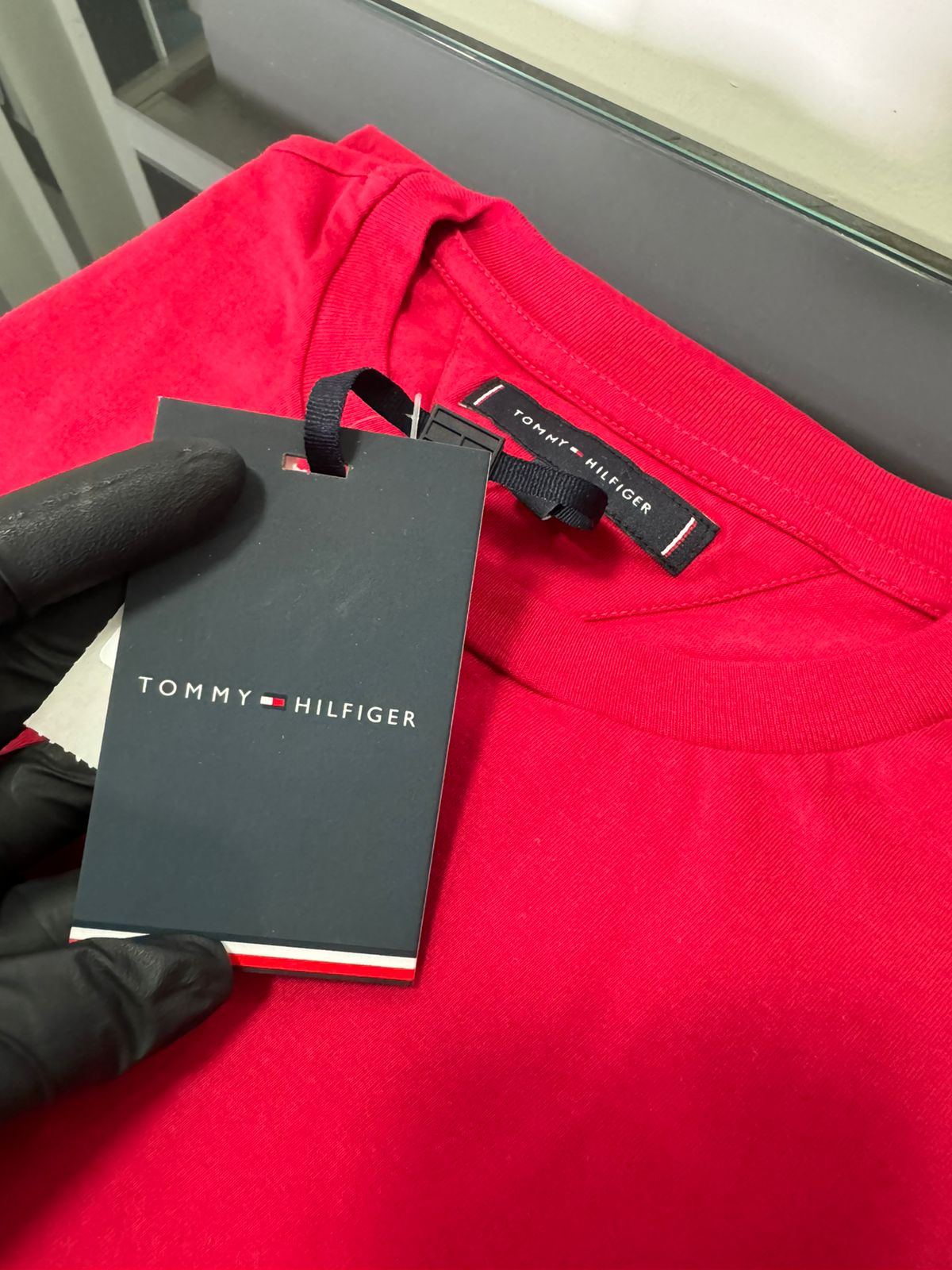 Camiseta Seda Pima Tommy Vermelha
