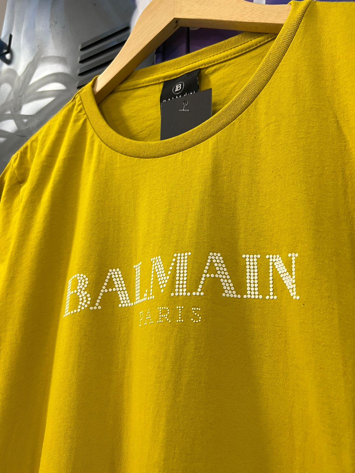 Camiseta Balmain Amarelo