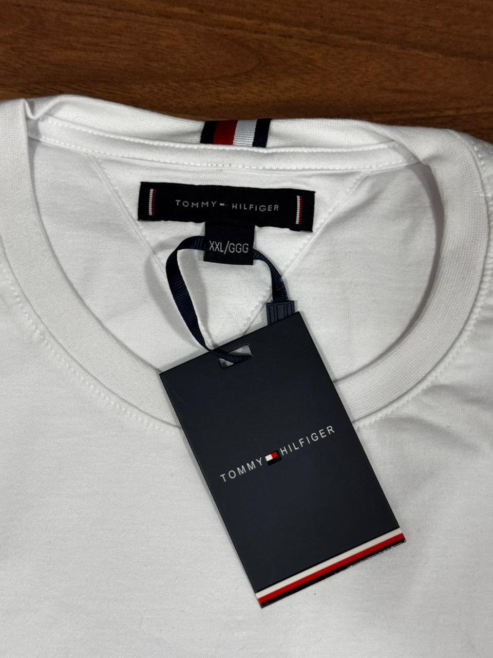 Camiseta Seda Pima Tommy Branco
