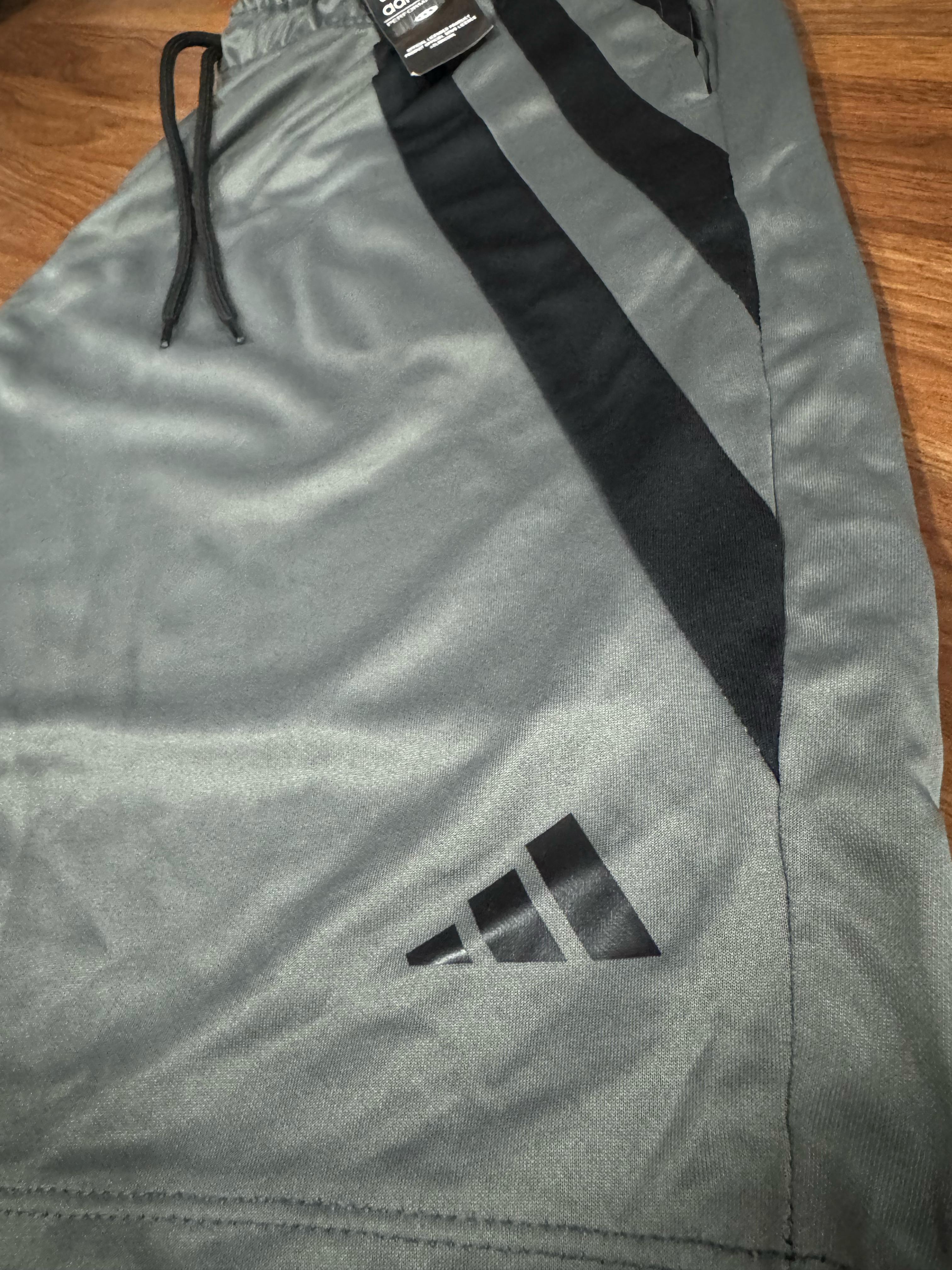 Bermuda Drifit Plus Size Adidas Cinza