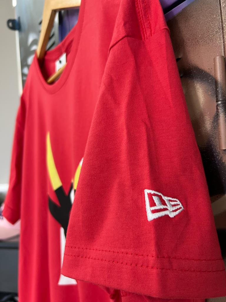 Camiseta Algodão New Era Vermelho