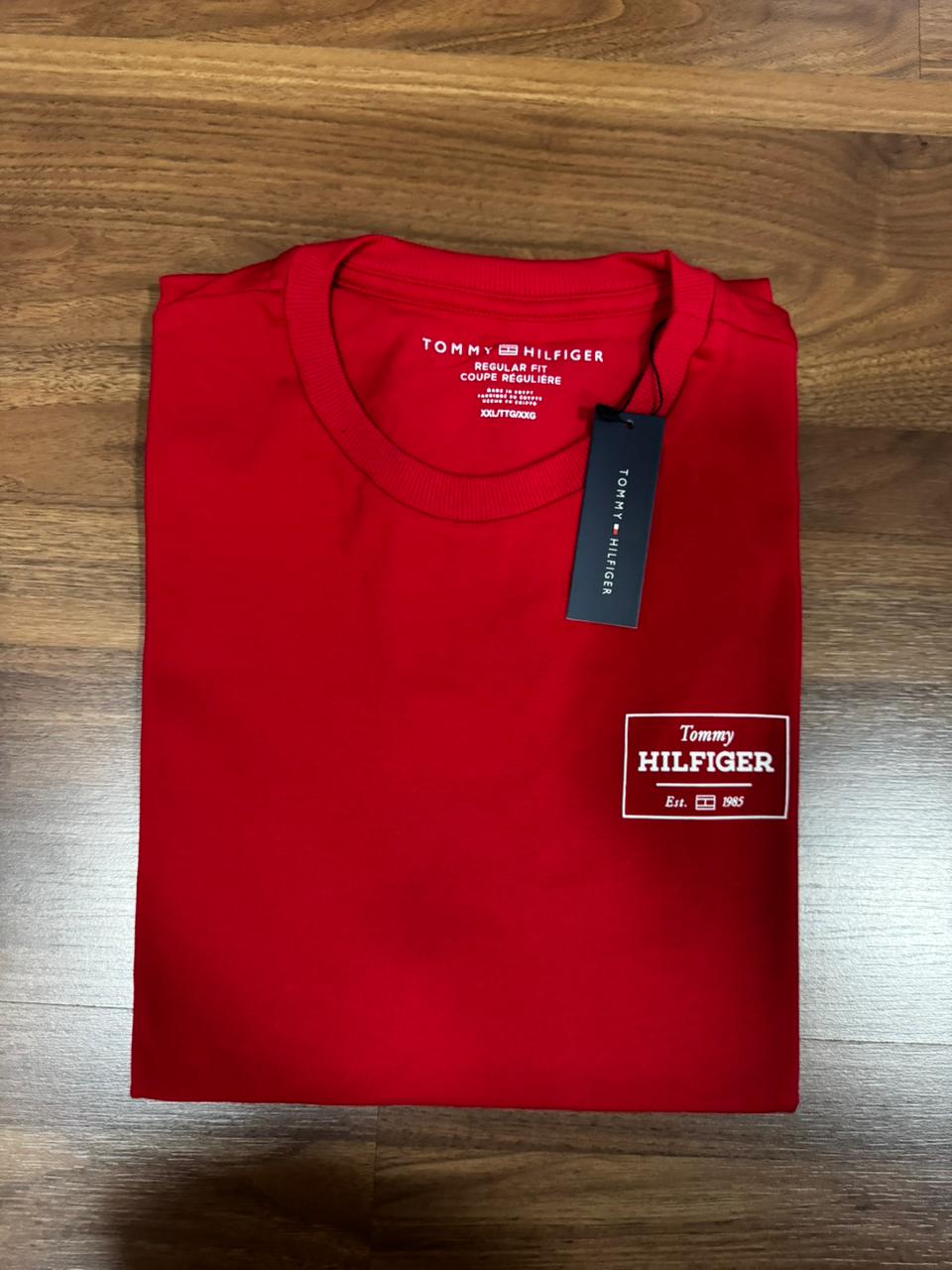Camiseta Seda Pima Tommy Vermelho