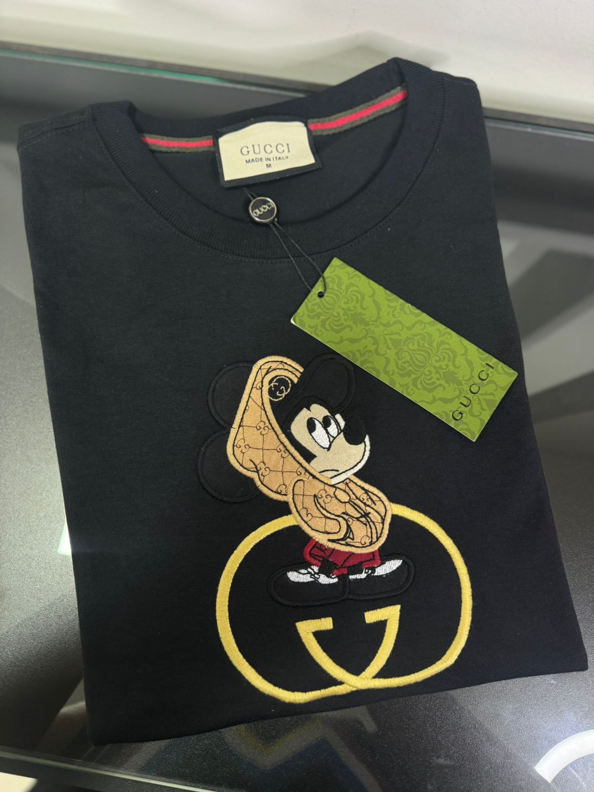 Camiseta Linha Griff Gucci Preto