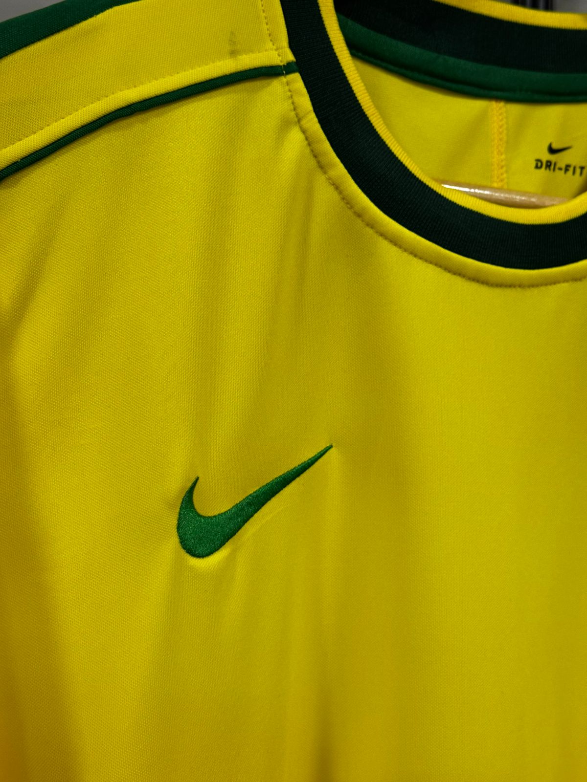 Camisa Retrô Seleção Brasil 1998 Nike Amarela