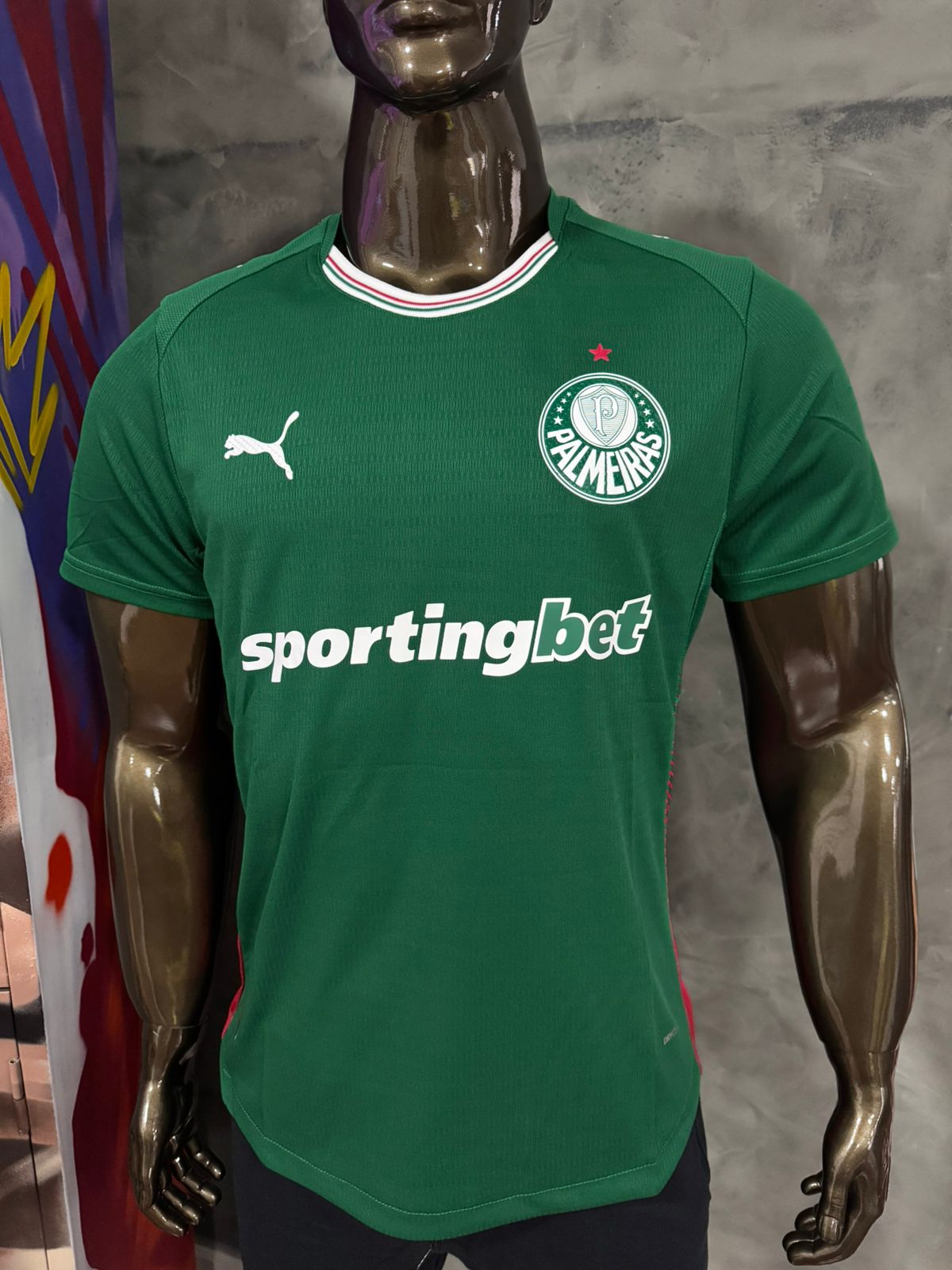 Modelo Jogador Camisa do Palmeiras I 26/27 Puma Verde