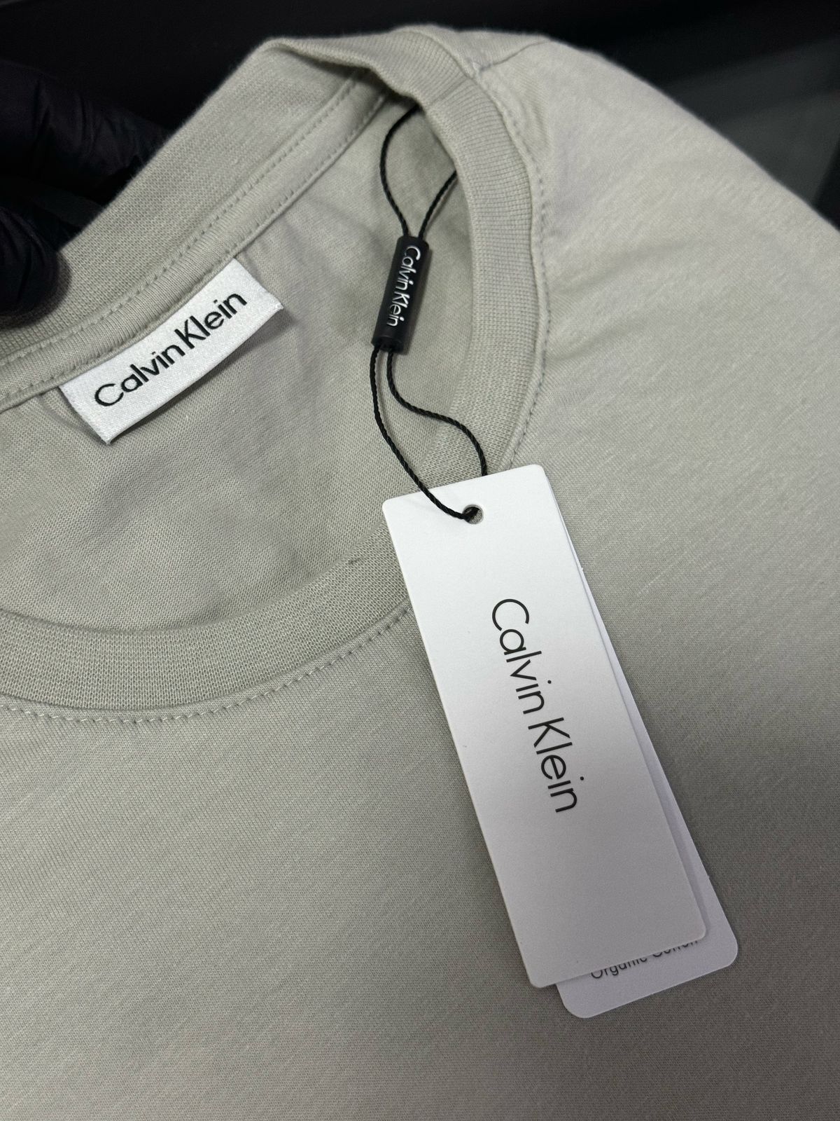Camiseta Seda Pima Calvin Klein Cinza