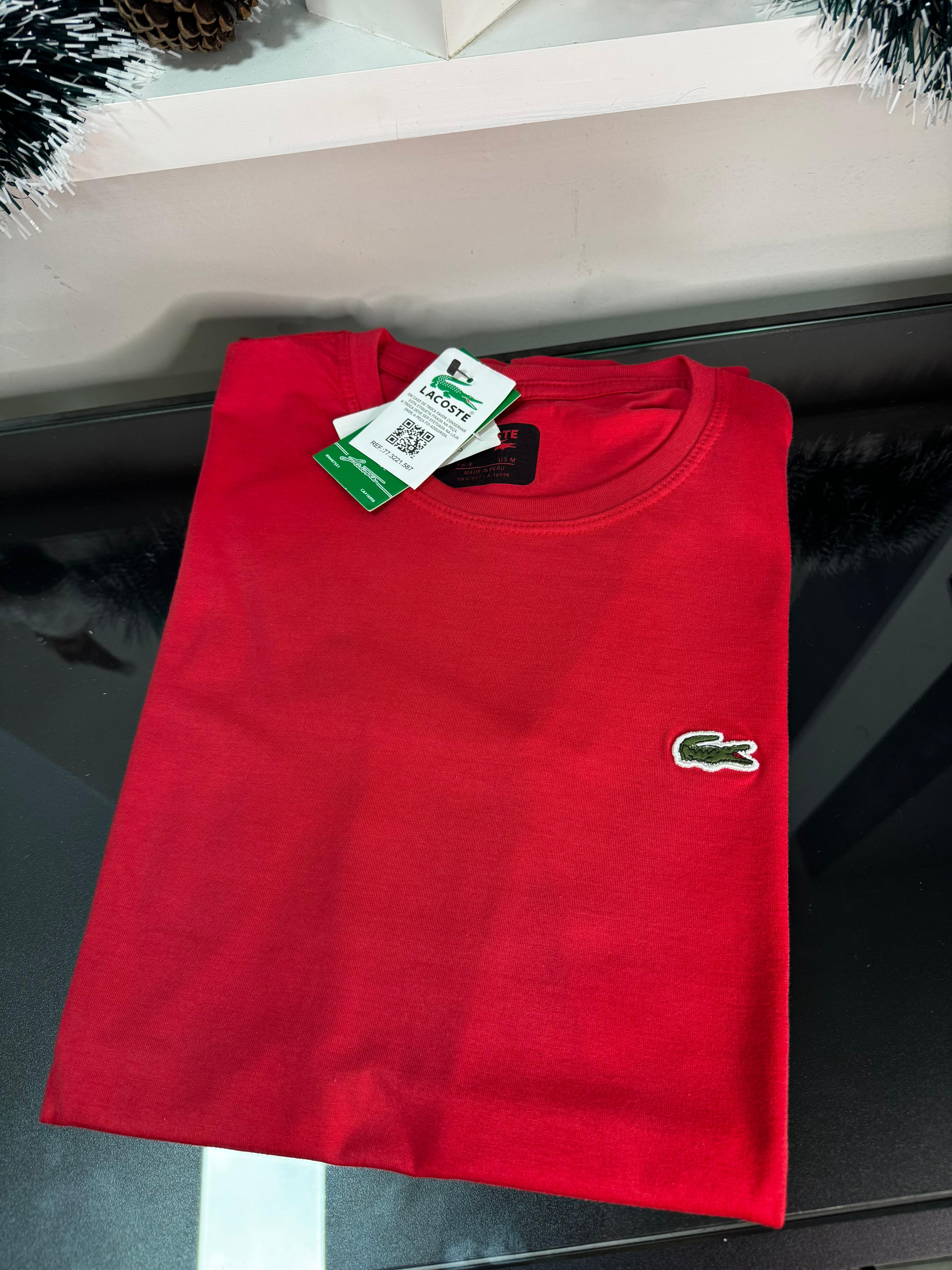 Camiseta Lacoste Vermelho