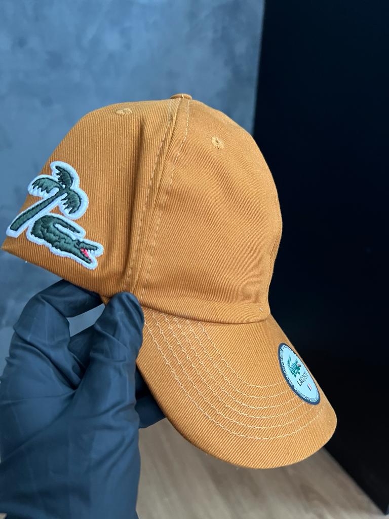 Lateral Lacoste Marrom