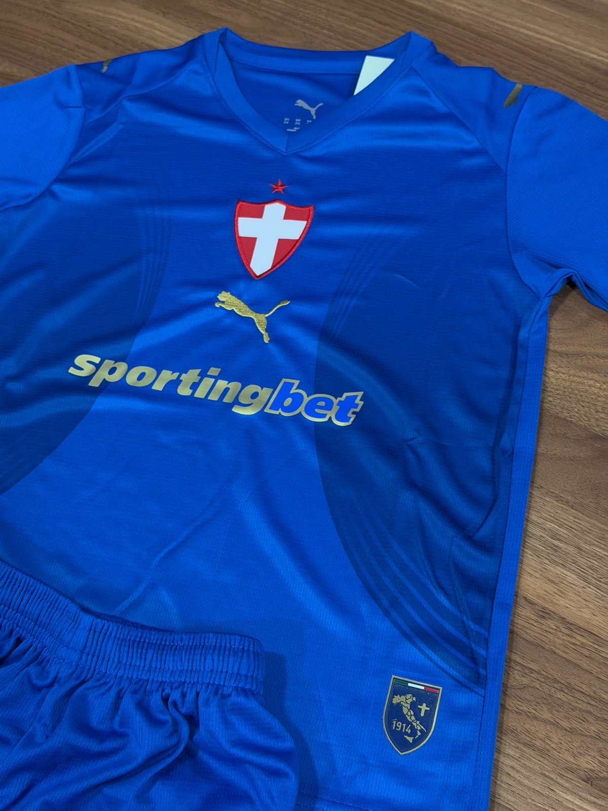 Conjunto Infantil Palmeiras III 2026/27 Puma Azul