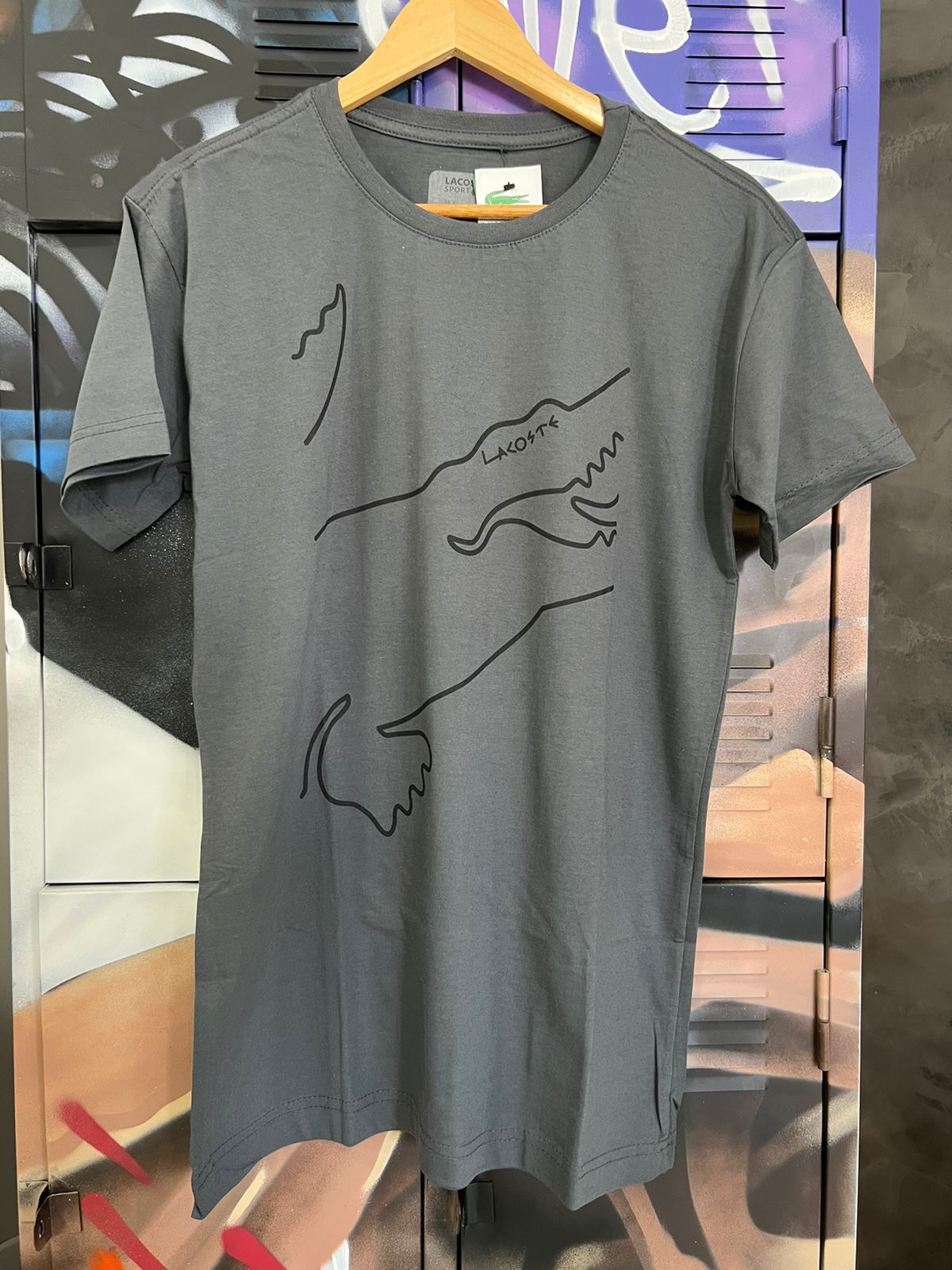 Camiseta Lacoste Cinza