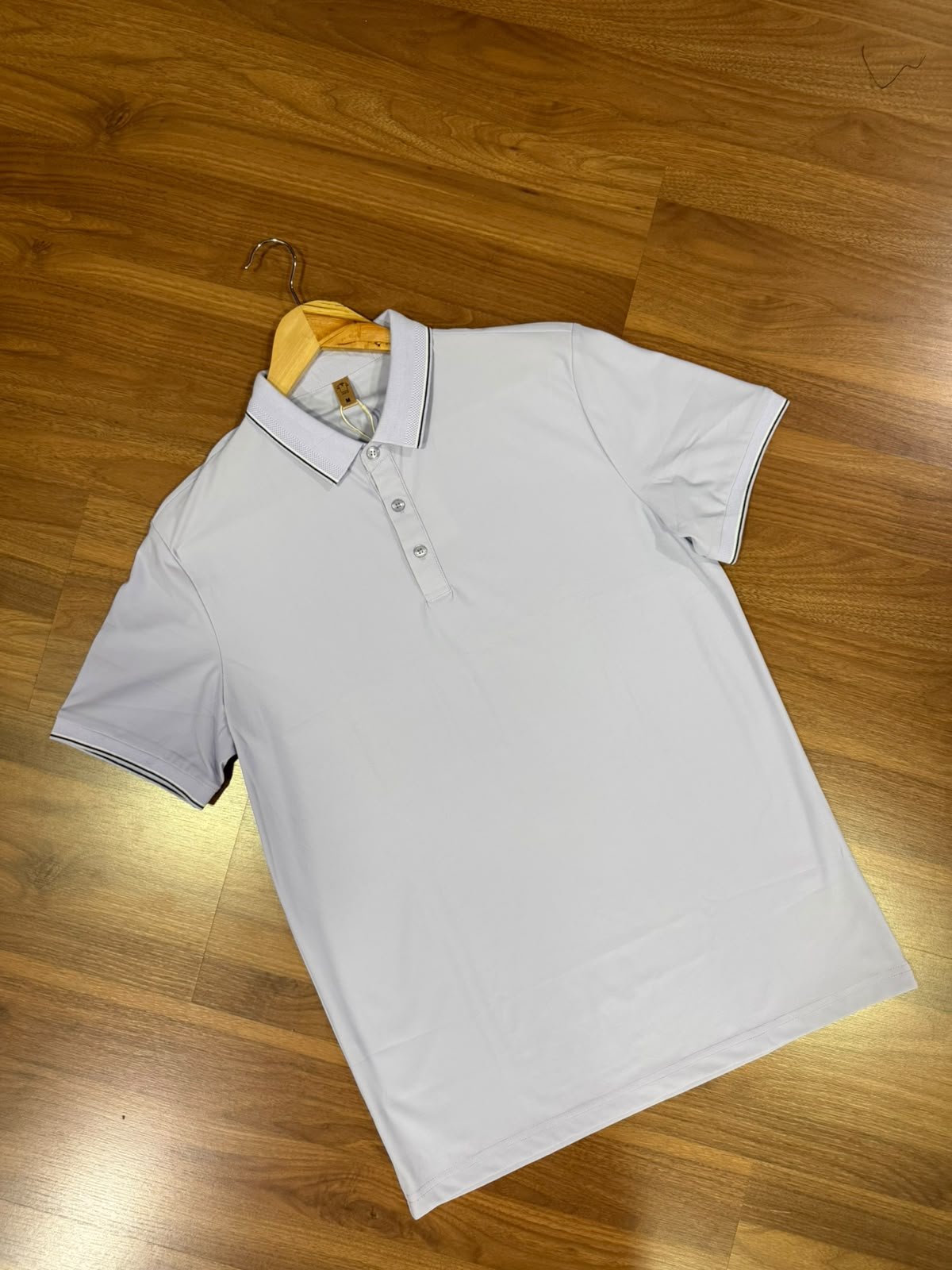 Camisa Gola polo poliamida Lisa Lilás