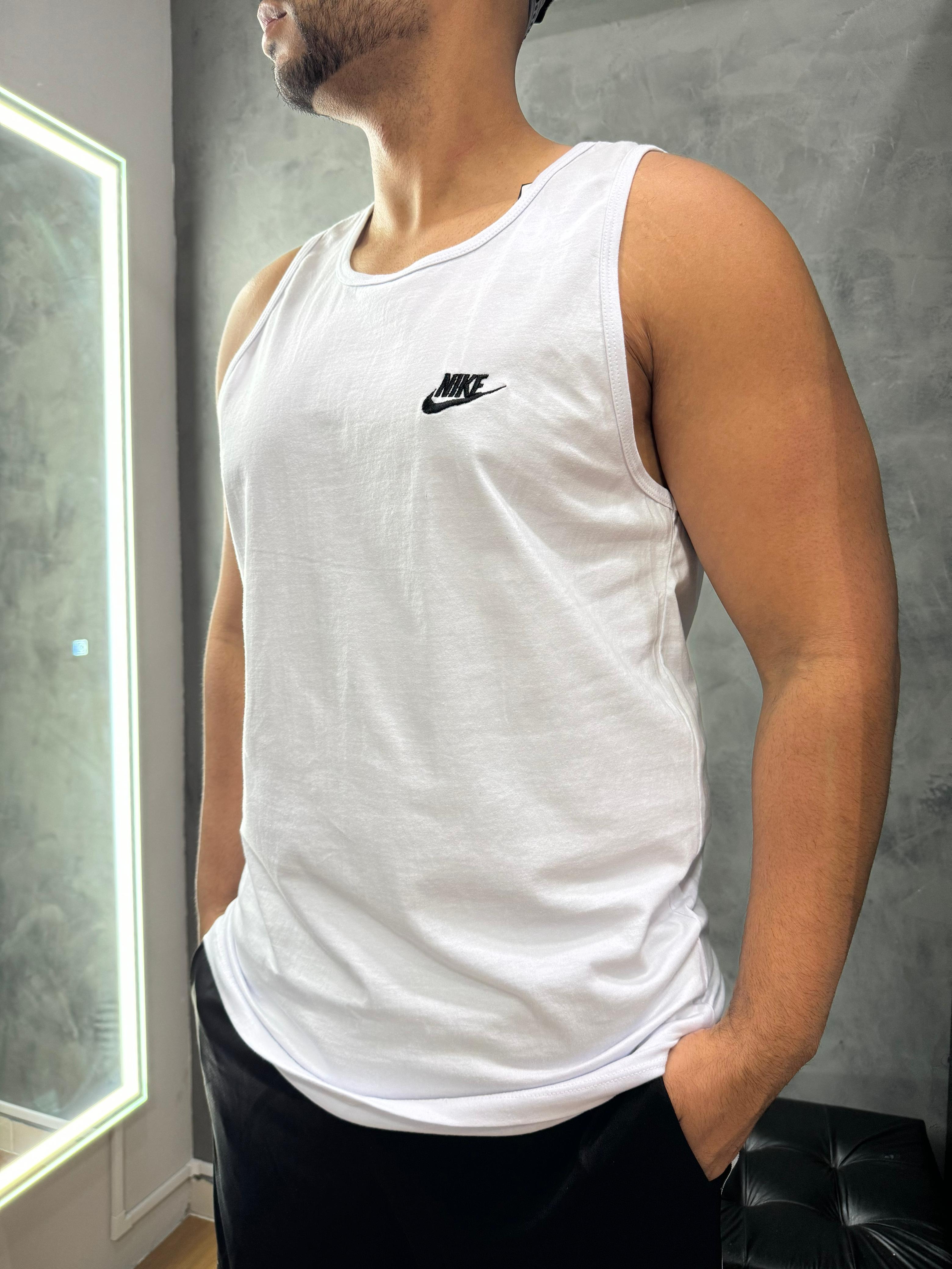 Regata Algodão Nike Branca