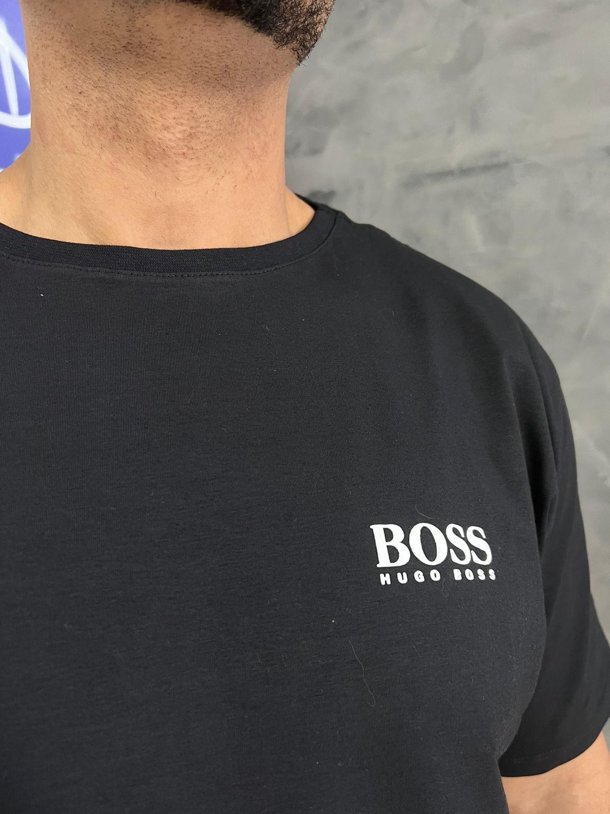 Camiseta  Linha Griff Hugo Boss Preto