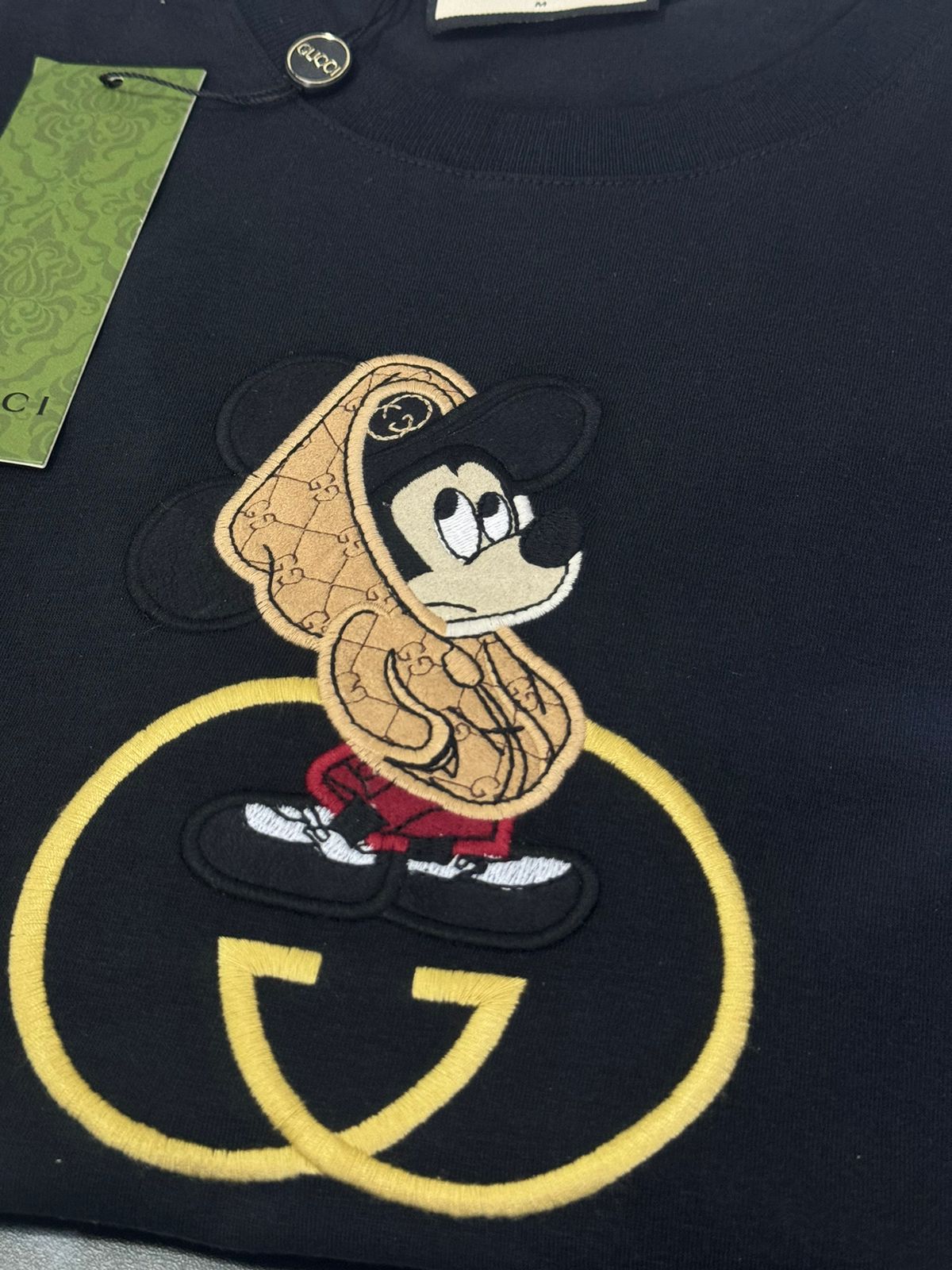 Camiseta Linha Griff Gucci Preto