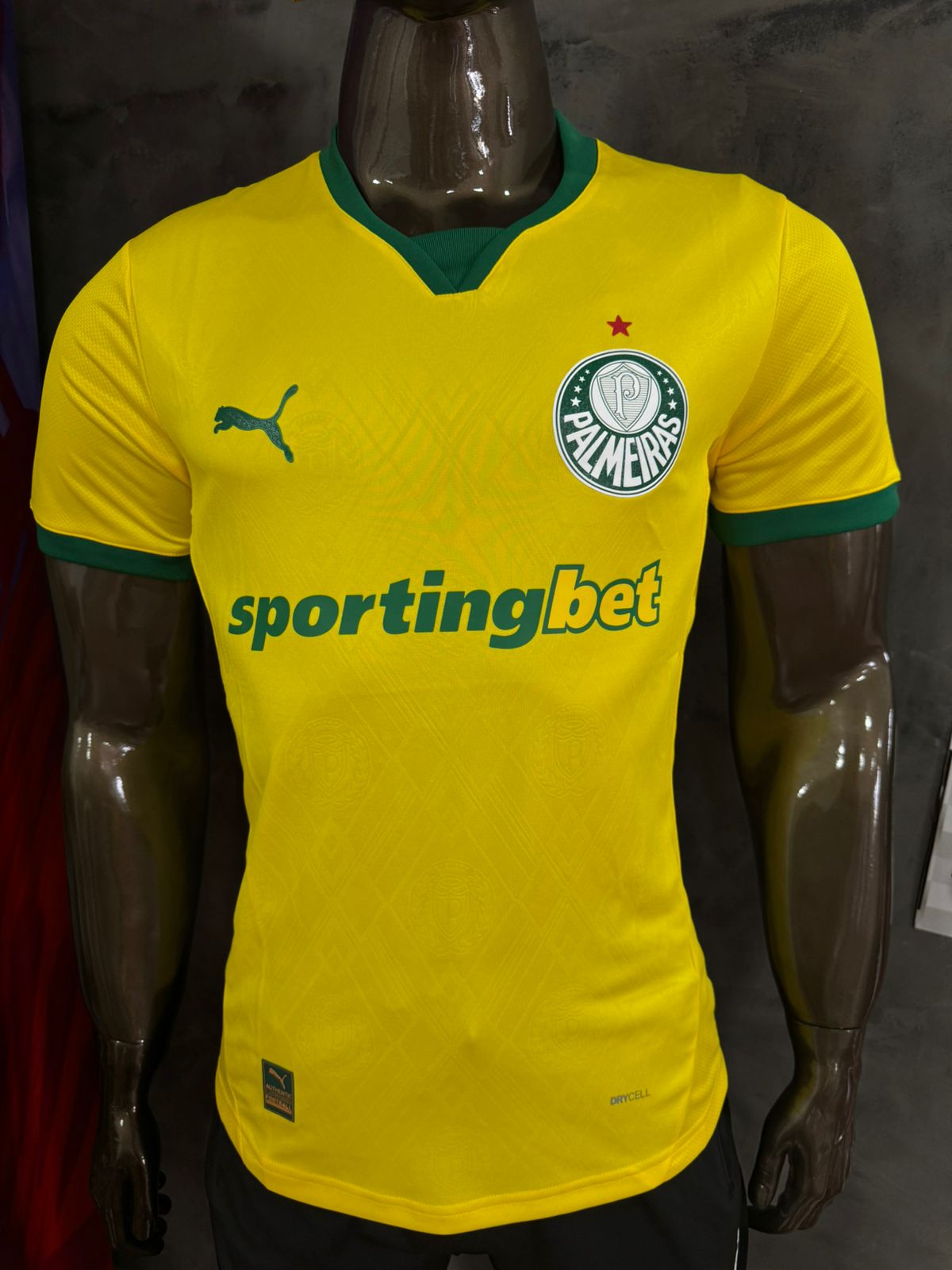 Palmeiras III 25/26 Modelo Jogador Puma Amarelo