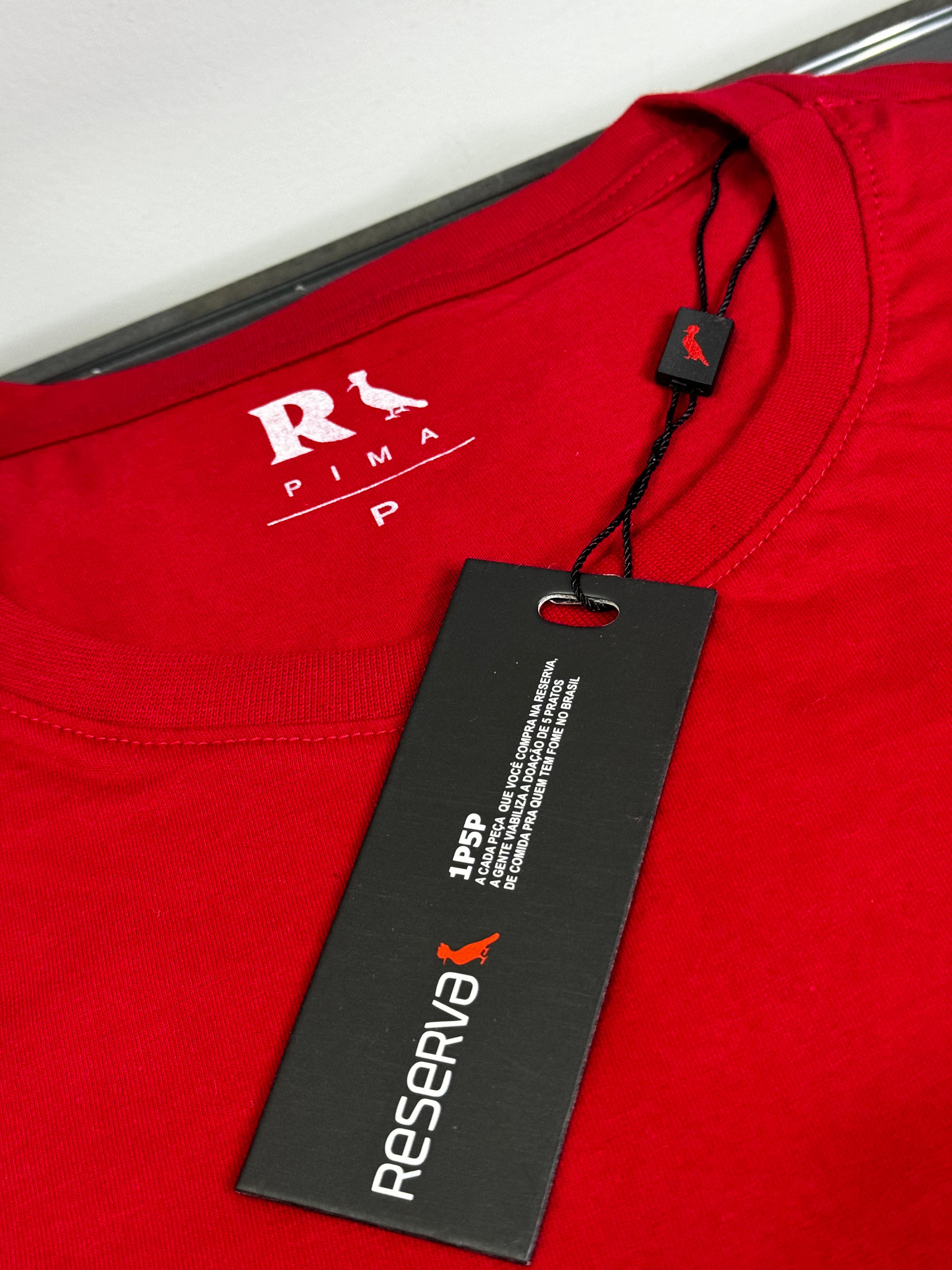 Camiseta Seda Pima Reserva Vermelha
